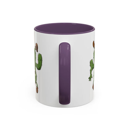 Cactus Mania Shocked Cactus Mug - Upside Down Fun Ceramic Cup