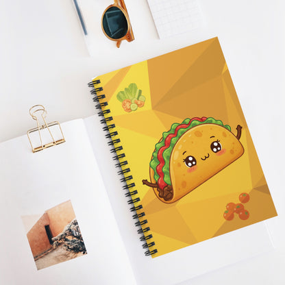 Taco Spiral Notebook | Bold Graphic Foodie Stationery