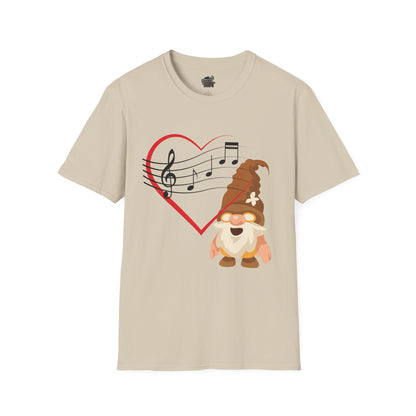 Heart of Music Gnome Unisex T-Shirt: Melodies & Magic