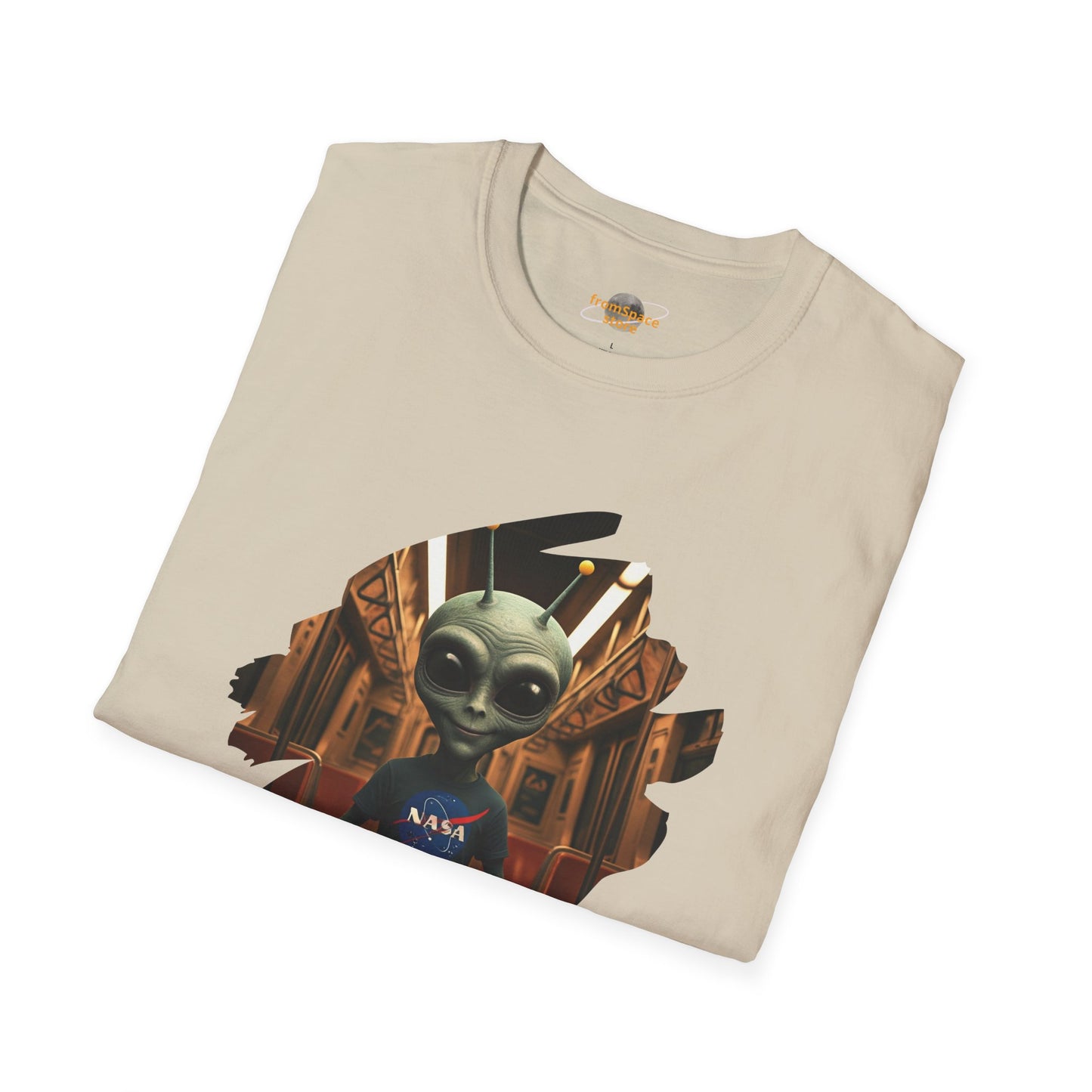 Unisex Alien in Subway T-Shirt: Express Your Urban Adventure with Style and Originality