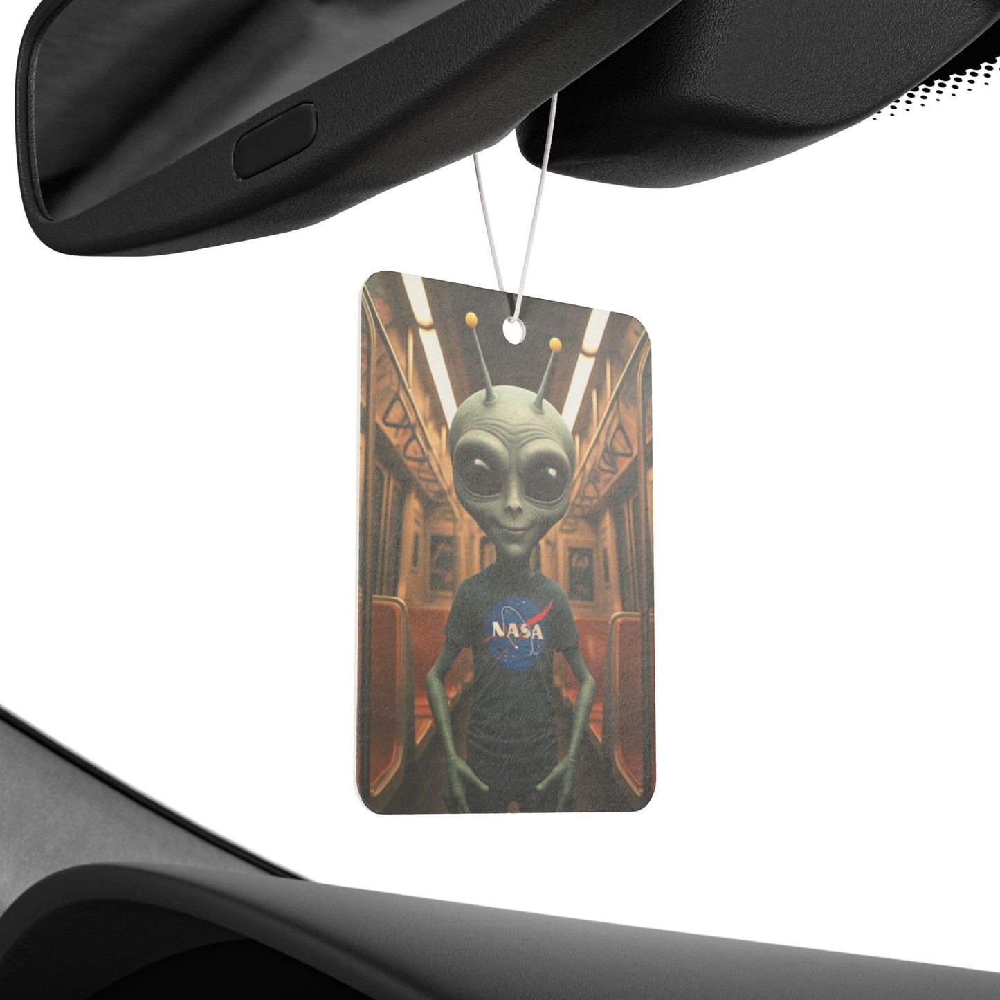 NASA Alien in Subway Car Freshener - NYC Vibe & Long-Lasting Scent