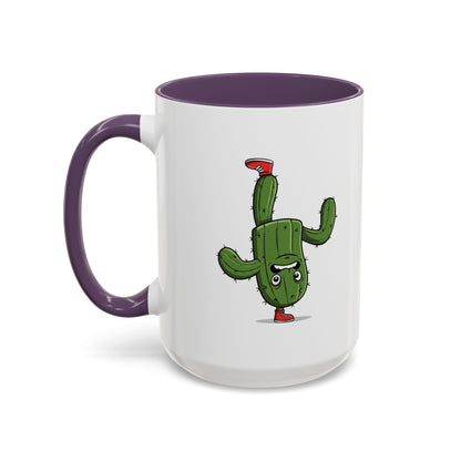 Cactus Mania Upside Down Cactus Mug - Unique & Fun Ceramic Cup for All Ages