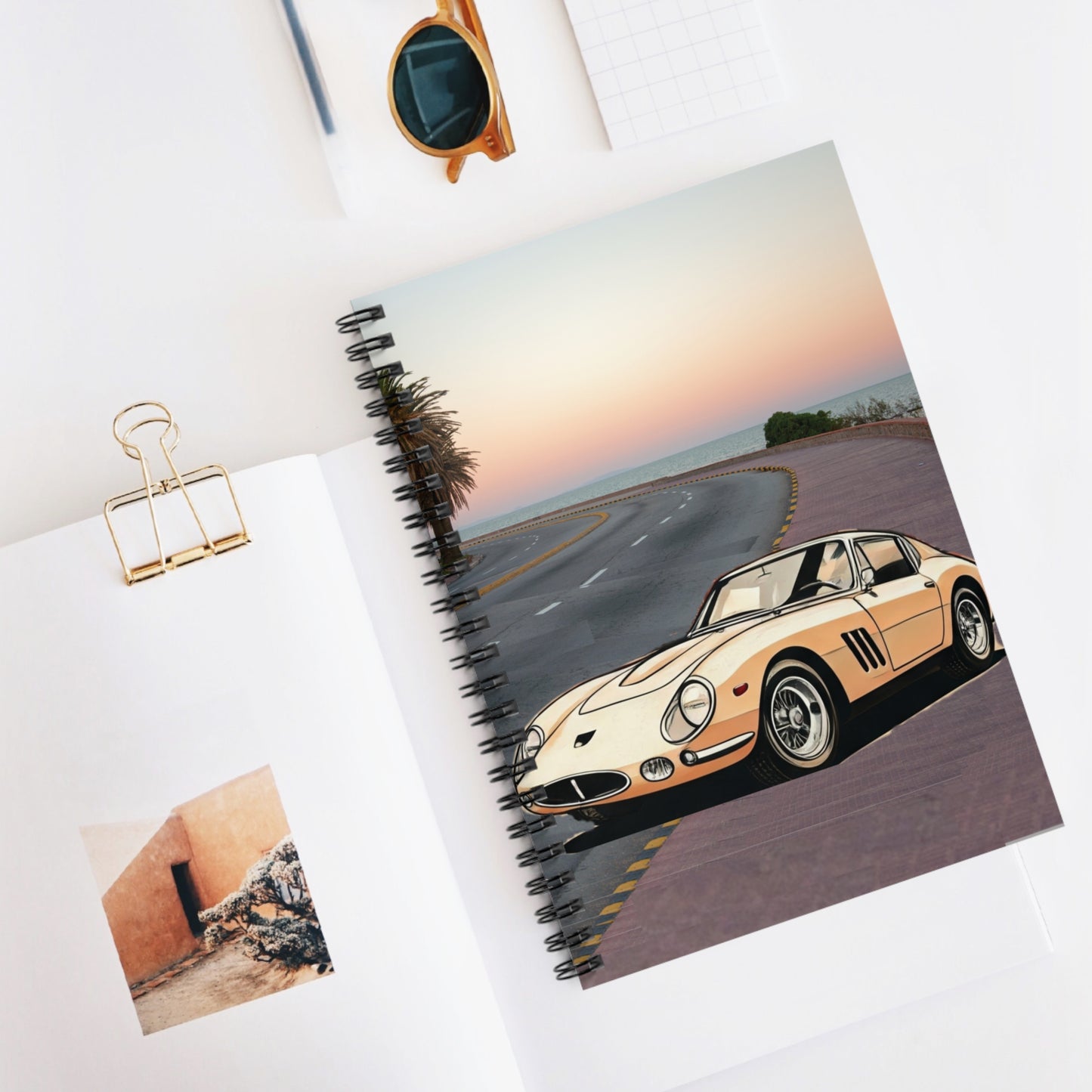 Vintage Vegas Buick Notebook: 1950s Classic Car Spiral Journal