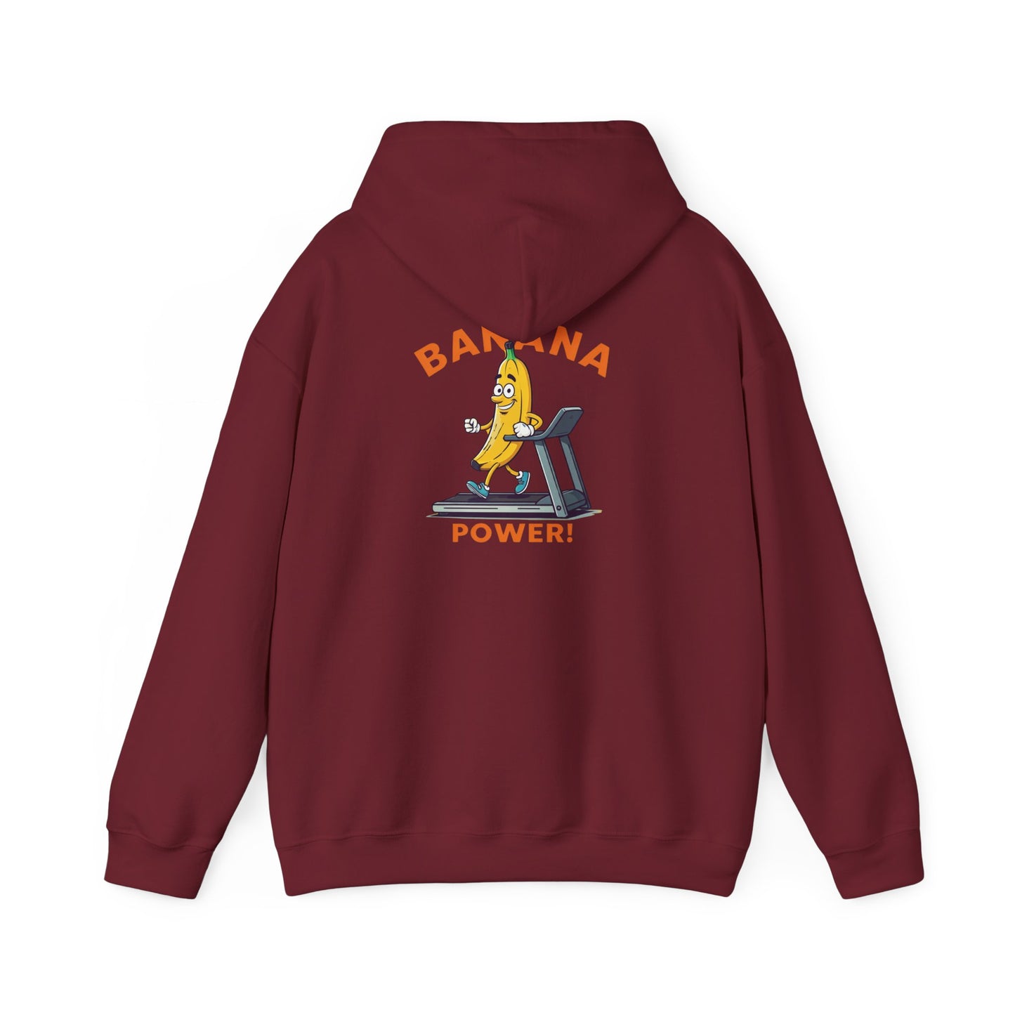 Banana Power! Hoodie - Stay Fit and Stylish with Our Funny Banana Workout Design. Perfect for Gym Rats and Fruit Lovers!