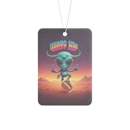 Alien Football Player Car Freshener - Super Bowl Sunday Game Day Vibes