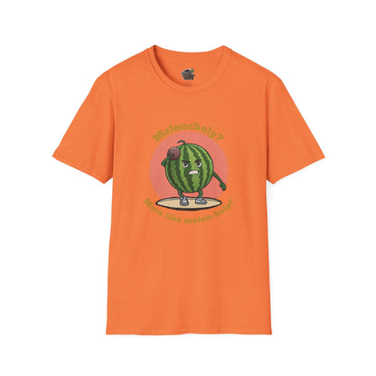 Melon-Holy t-shirt: Funny Watermelon Shot Put Tee Heather Orange