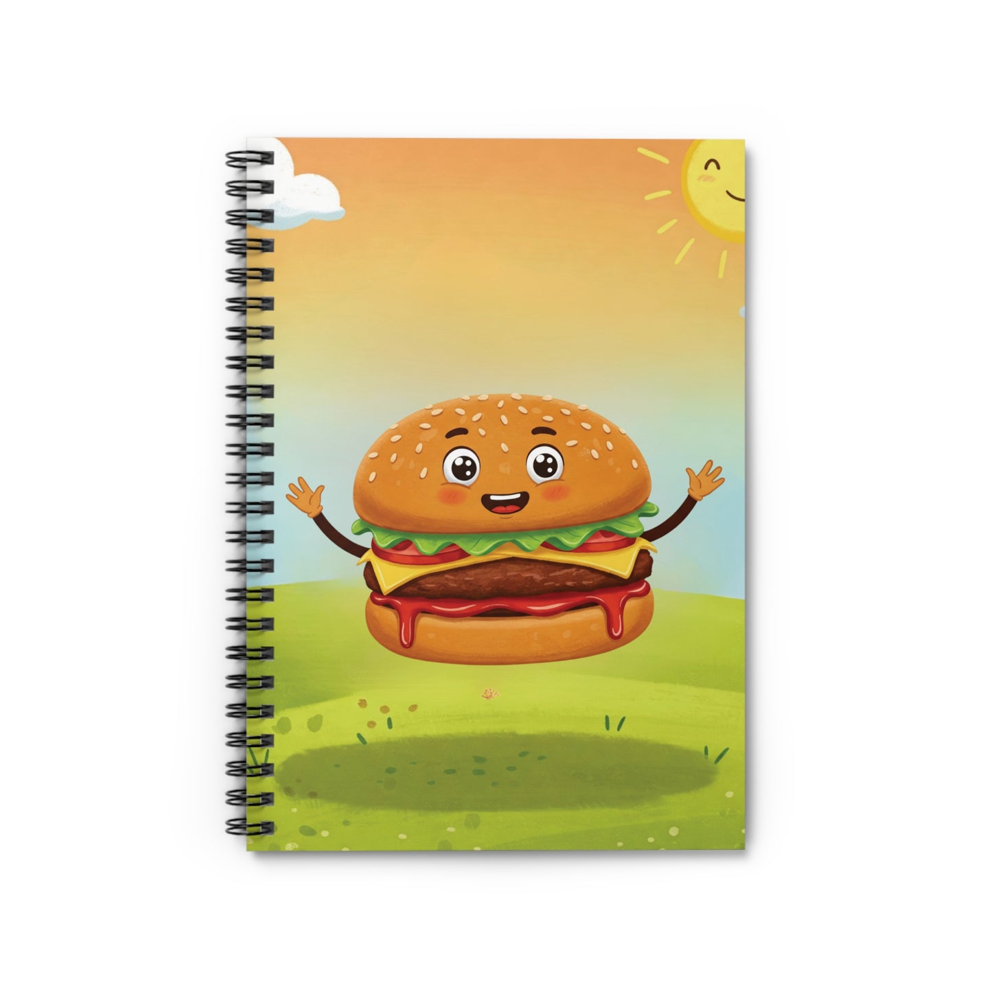 Hamburger Spiral Notebook | Fun Fast Food Stationery