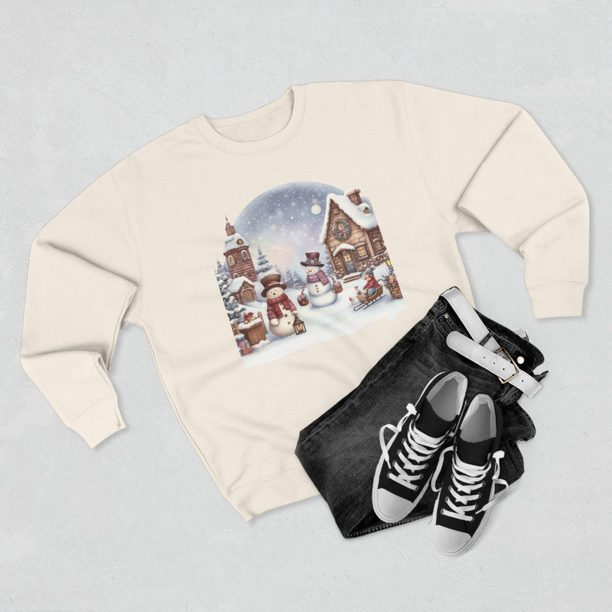 Unisex Crewneck Sweatshirt - snowman design