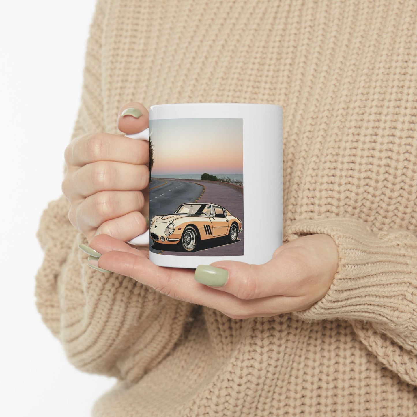 Ferrari 275 GTB Vintage Mug - A Classic Car Lover's Dream Coffee Cup