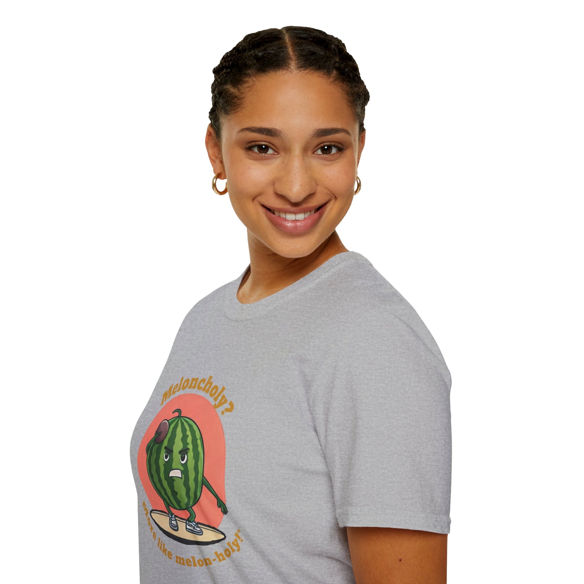 Melon-Holy t-shirt: Funny Watermelon Shot Put Tee