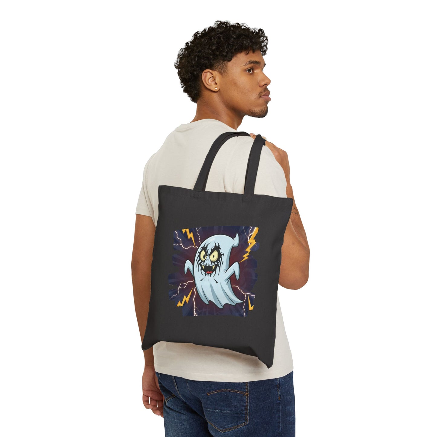 Retro Witchy Halloween Art Tote Bag