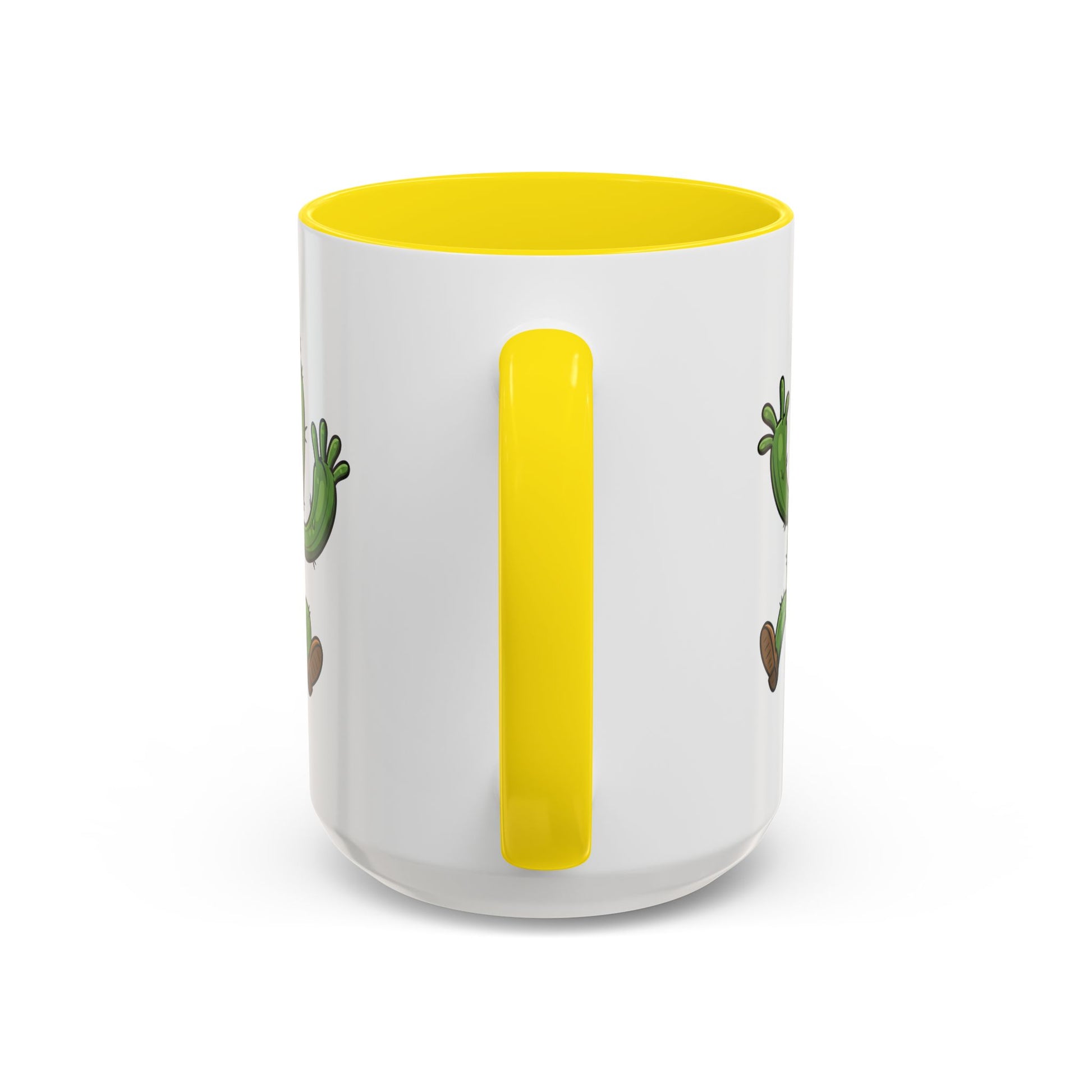 Cactus Mania Happy Jumping Cactus Mug - Cheerful Ceramic Coffee Cup