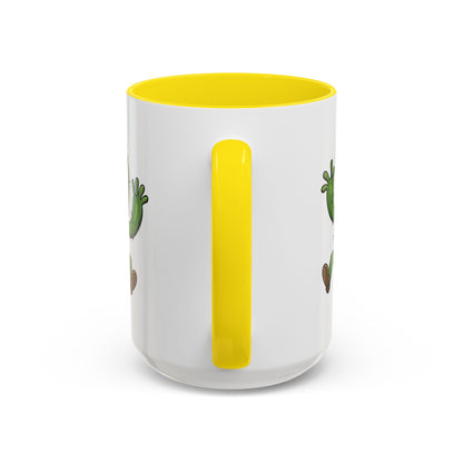 Cactus Mania Happy Jumping Cactus Mug - Cheerful Ceramic Coffee Cup