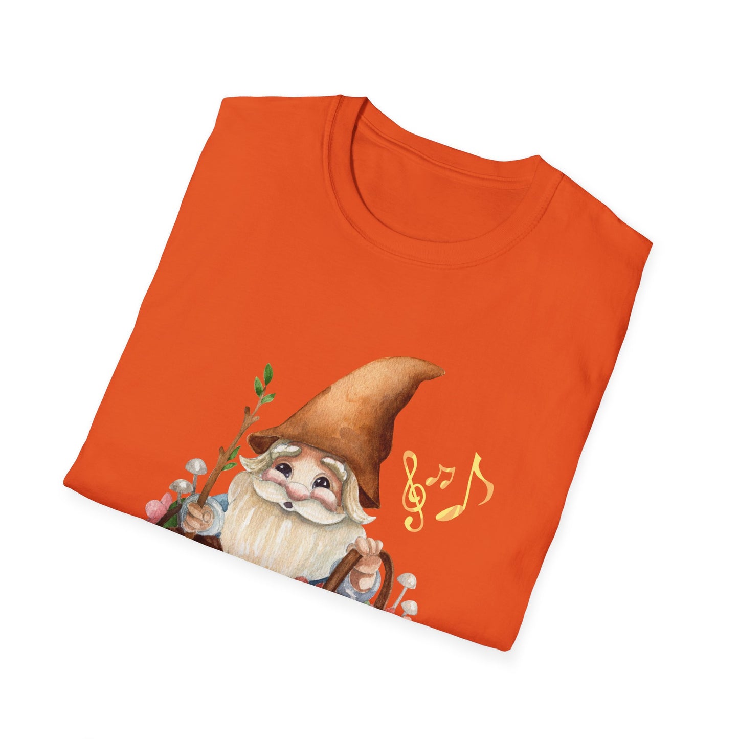 Singing Forest Gnome T-Shirt | Nature Lover's Delight | Soft and Comfy