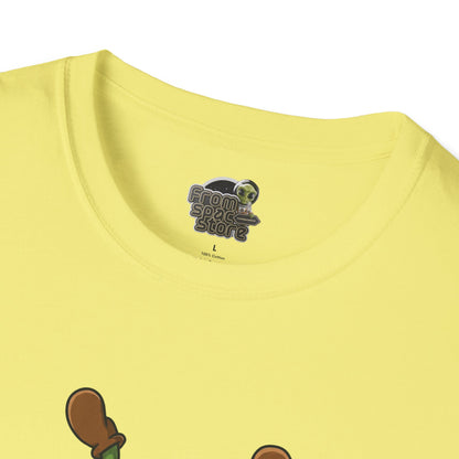 Shocked Cactus T-Shirt: Funky Upside-Down Cactus Tee | Organic Cotton Unisex Graphic Shirt