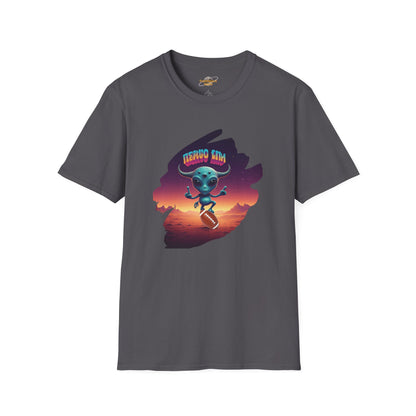 Headline: Get the "Alien Football Player" Unisex T-Shirt: The Ultimate UFO Vibes Tee