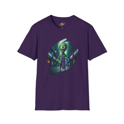 Alien Saxophone Player Unisex T-Shirt: Sci-Fi Vibes