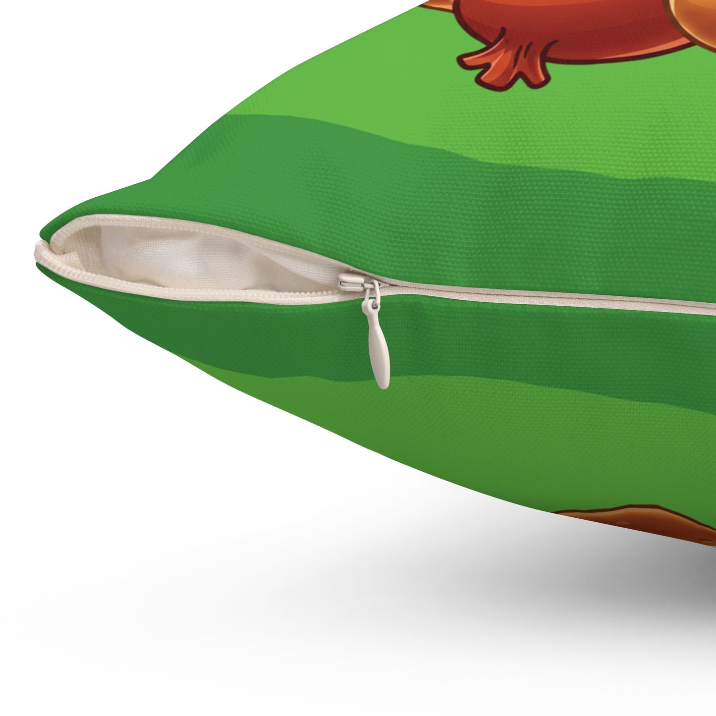 The Mustard Maestro – Classic Hotdog Throw Pillow