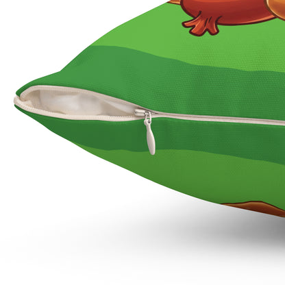 The Mustard Maestro – Classic Hotdog Throw Pillow