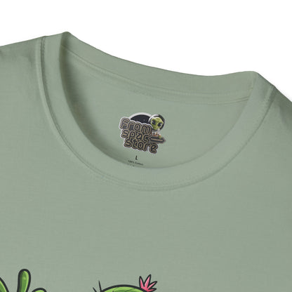 Happy Jumping Cactus T-Shirt: Dynamic & Joyful Organic Cotton Tee | Cactus Mania