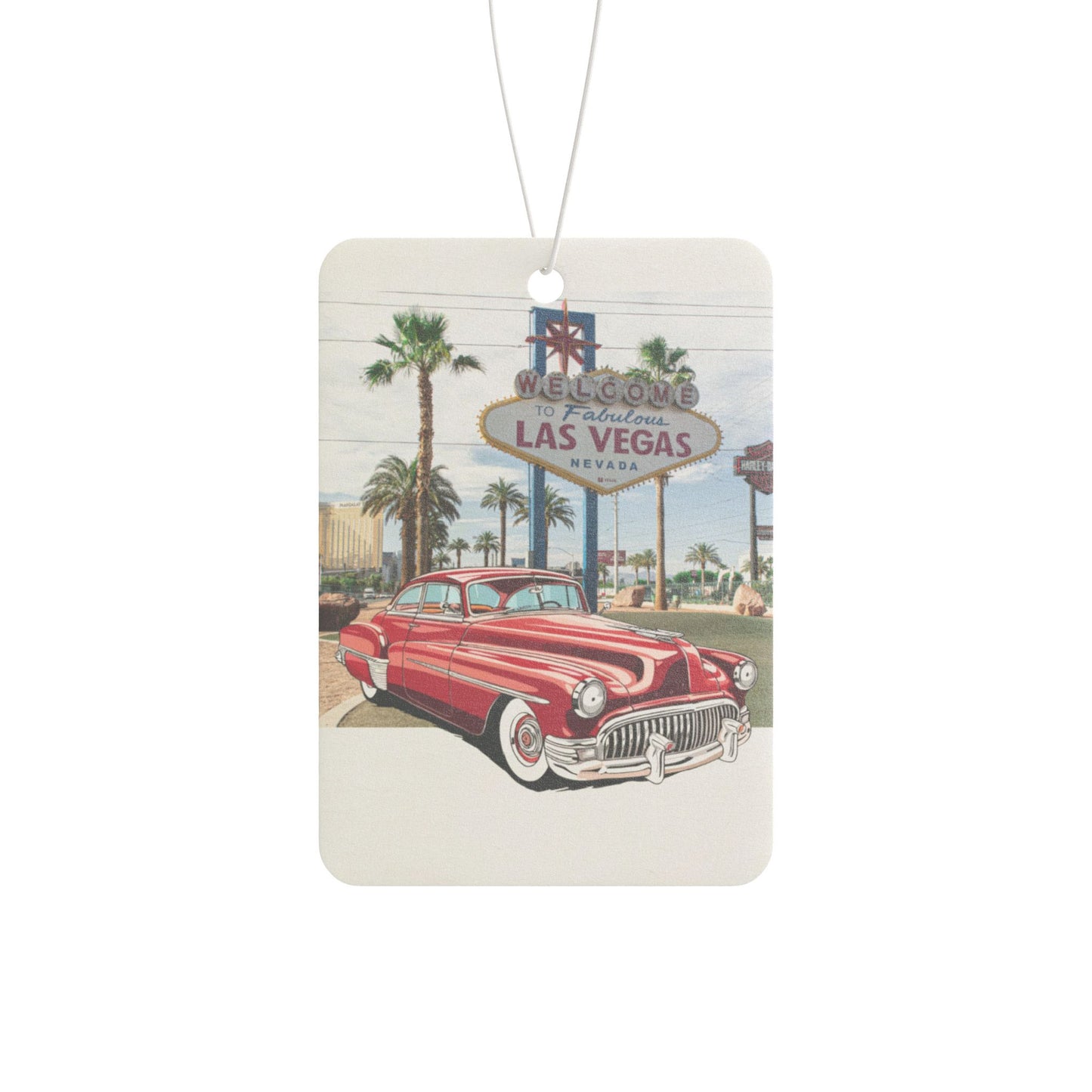 Vintage Las Vegas Car Air Freshener