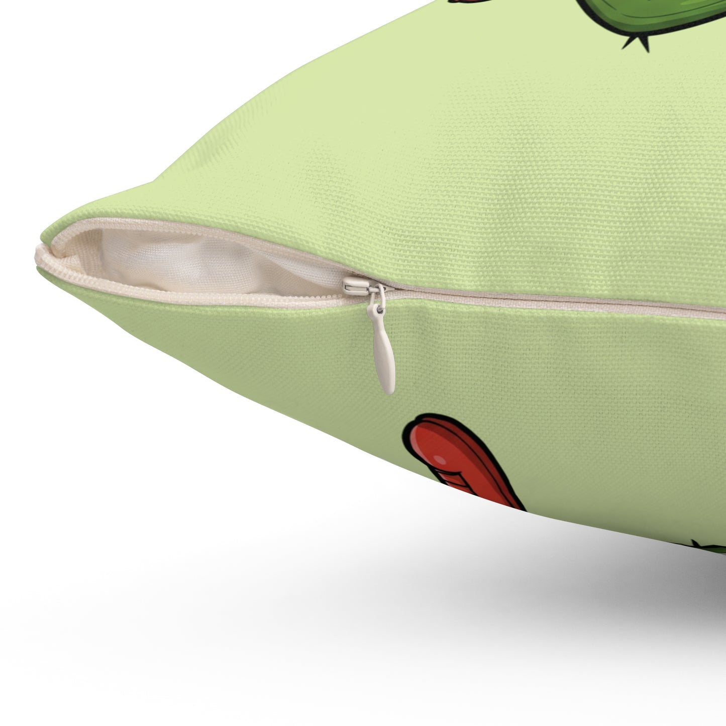Running Cactus throw pillow