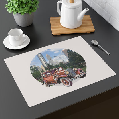 The Timeless Voyager: Antique Carriage Cotton Placemat
