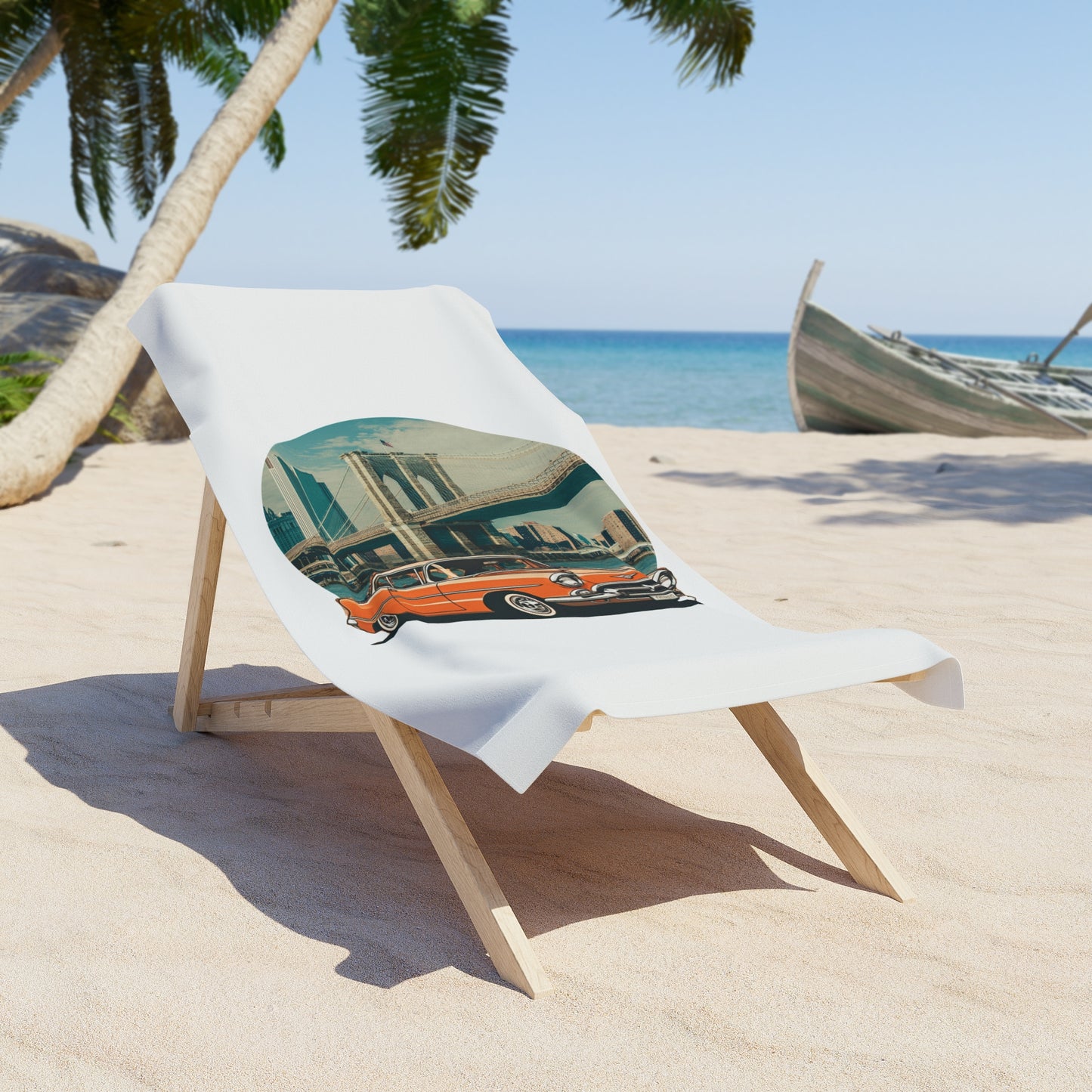 Chevrolet Bel-Air Beach Towel: The American Automotive Icon Right on Your Beach