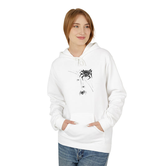 Halloween Creeping Spiders Unisex Hoodie | Web Weaving Pullover
