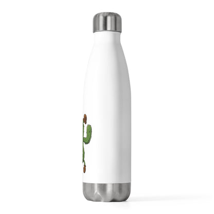 Shocked Cactus Mania Water Bottle - Fun & Eco-Friendly Stainless Steel 20oz