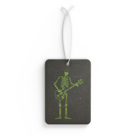 Metal Skeleton Fluo Guitar Bass Pllayer Car Air Freshener -  Power Car Freshener: Fresh Scent, Long-Lasting Fragrance, Funny Design