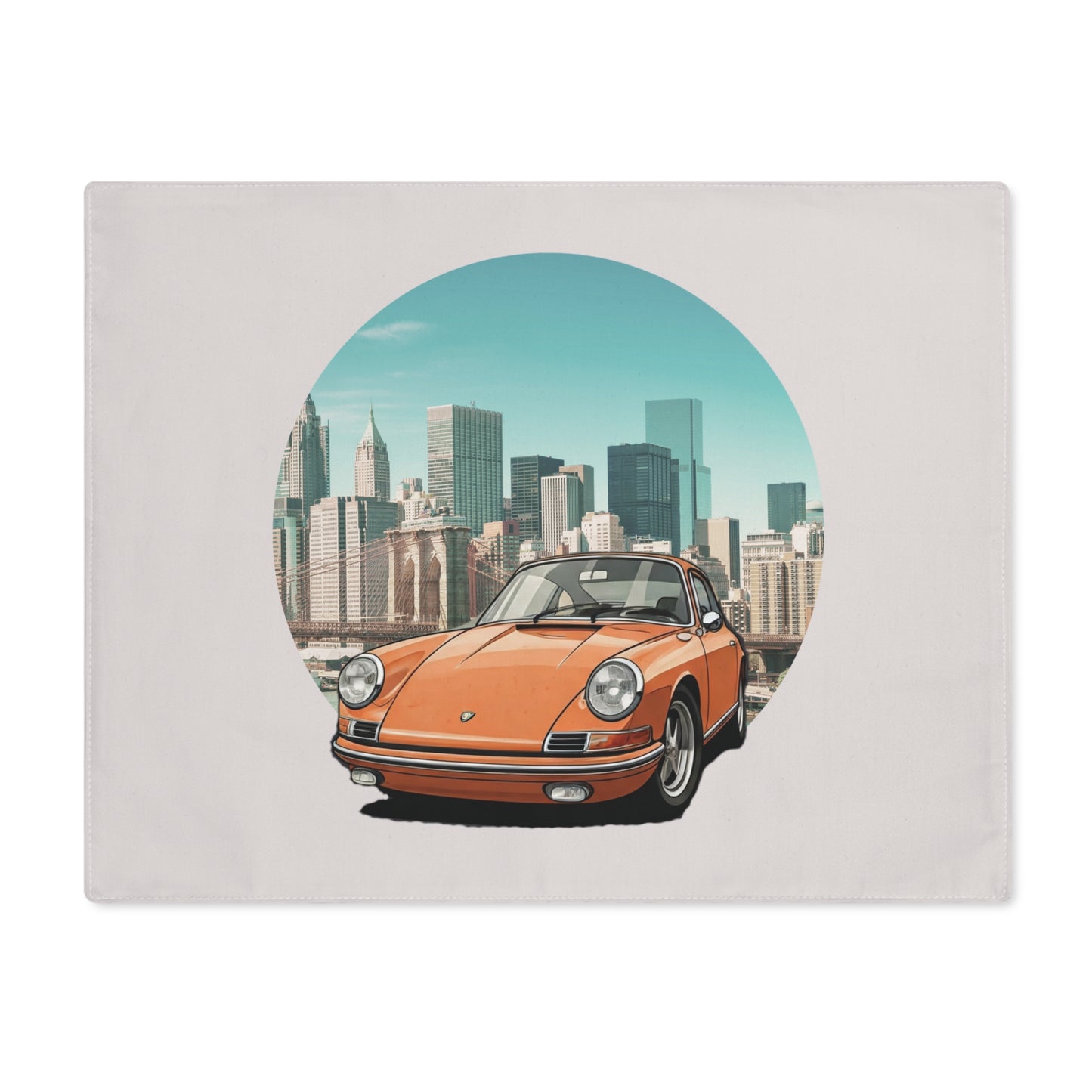 The Precision Pulse: Porsche 911 Skyline Placemat