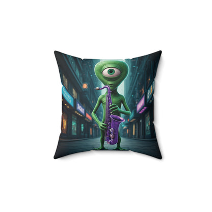 The Big Easy Blues: New Orleans Sax Alien Pillow