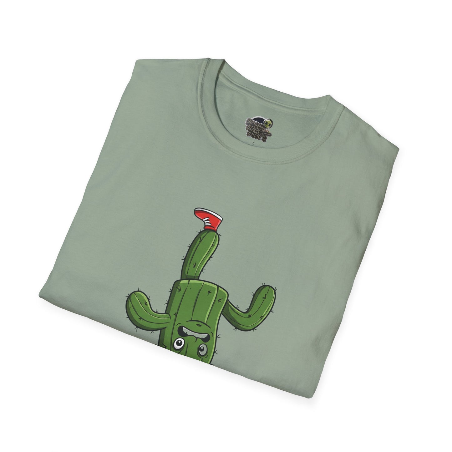 Upside-Down Cactus T-Shirt: Fun & Quirky Organic Cotton Tee | Cactus Mania Collection