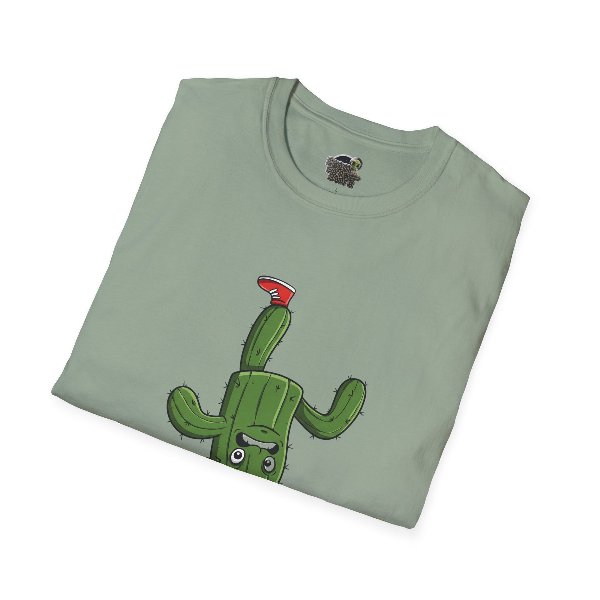 Upside-Down Cactus T-Shirt: Fun & Quirky Organic Cotton Tee | Cactus Mania Collection