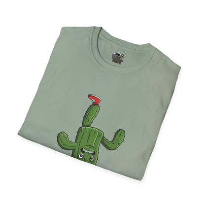Upside-Down Cactus T-Shirt: Fun & Quirky Organic Cotton Tee | Cactus Mania Collection