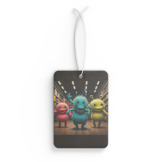 Cute Alien Trio Car Air Freshener - Long Lasting Scents