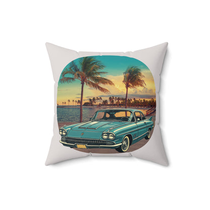 Midnight in Havana – Cadillac Eldorado Brougham Vintage Throw Pillow