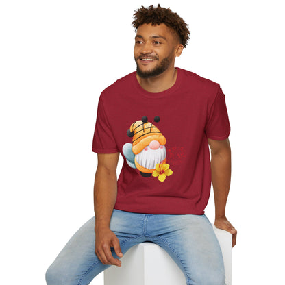 Bee Gnome Unisex T-Shirt: Buzzing with Magic & Melody
