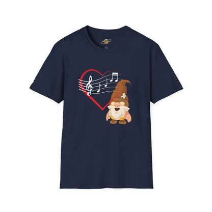Heart of Music Gnome Unisex T-Shirt: Melodies & Magic