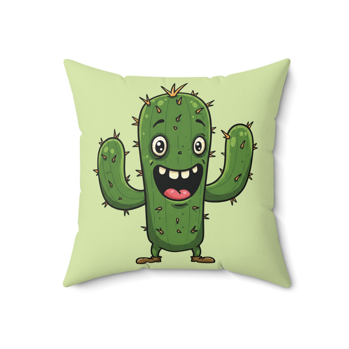Joyful Cactus throw pillow