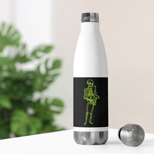 Sax Skeleton Fluo Metal Dark Jazz Rock Bottle