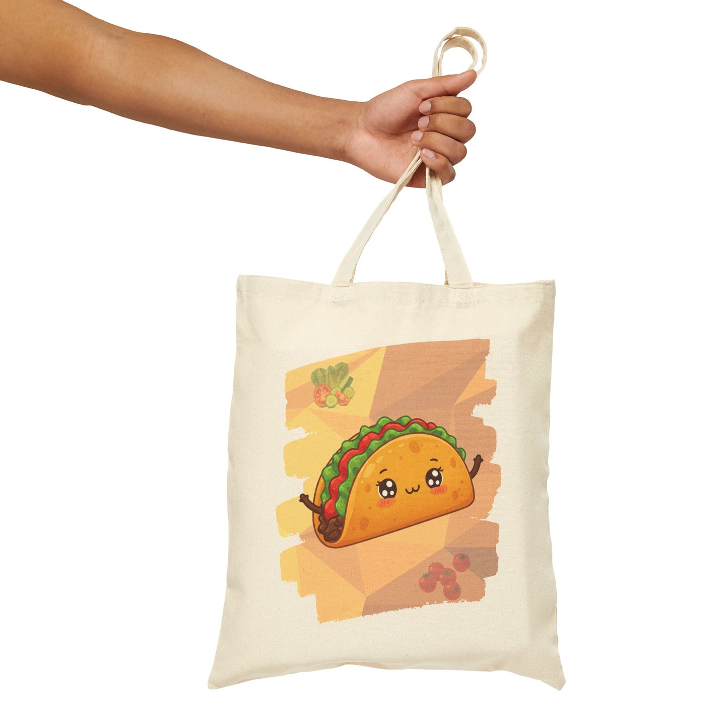 The Shell-Shocked Sweetheart – Happy Taco Geometric Tote