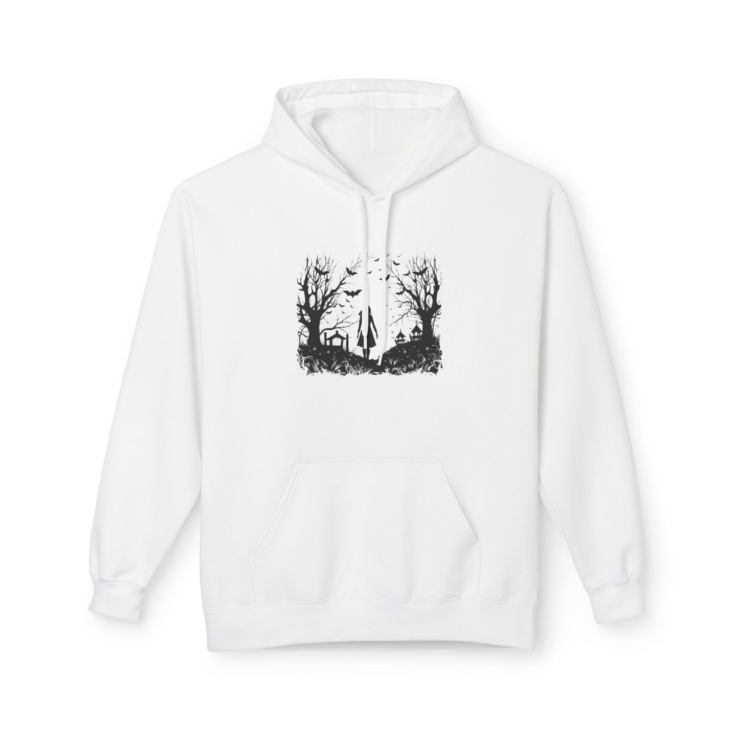 Unisex Midweight Softstyle Fleece Hoodie - Halloween forest