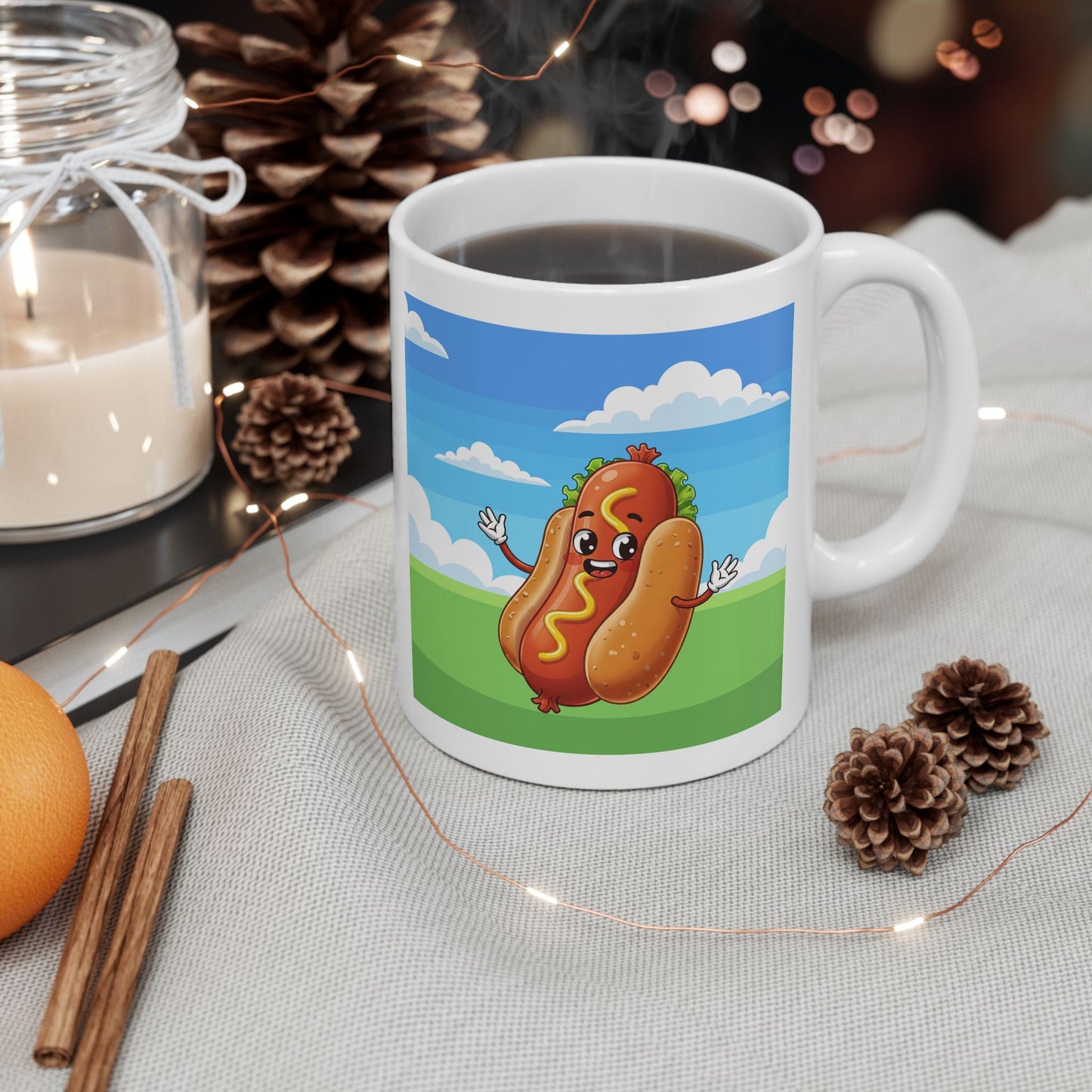 The Boardwalk Legend | Street Foods Hotdog Ceramic Mug