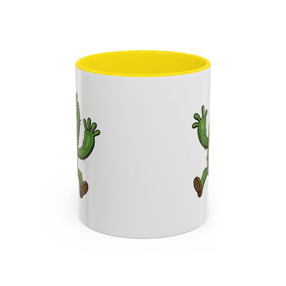 Cactus Mania Happy Jumping Cactus Mug - Cheerful Ceramic Coffee Cup