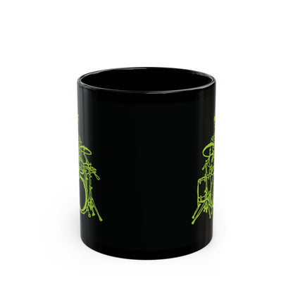 Metal Skeleton Drummer Fluo Mug - Unleash Your Inner Rock Star