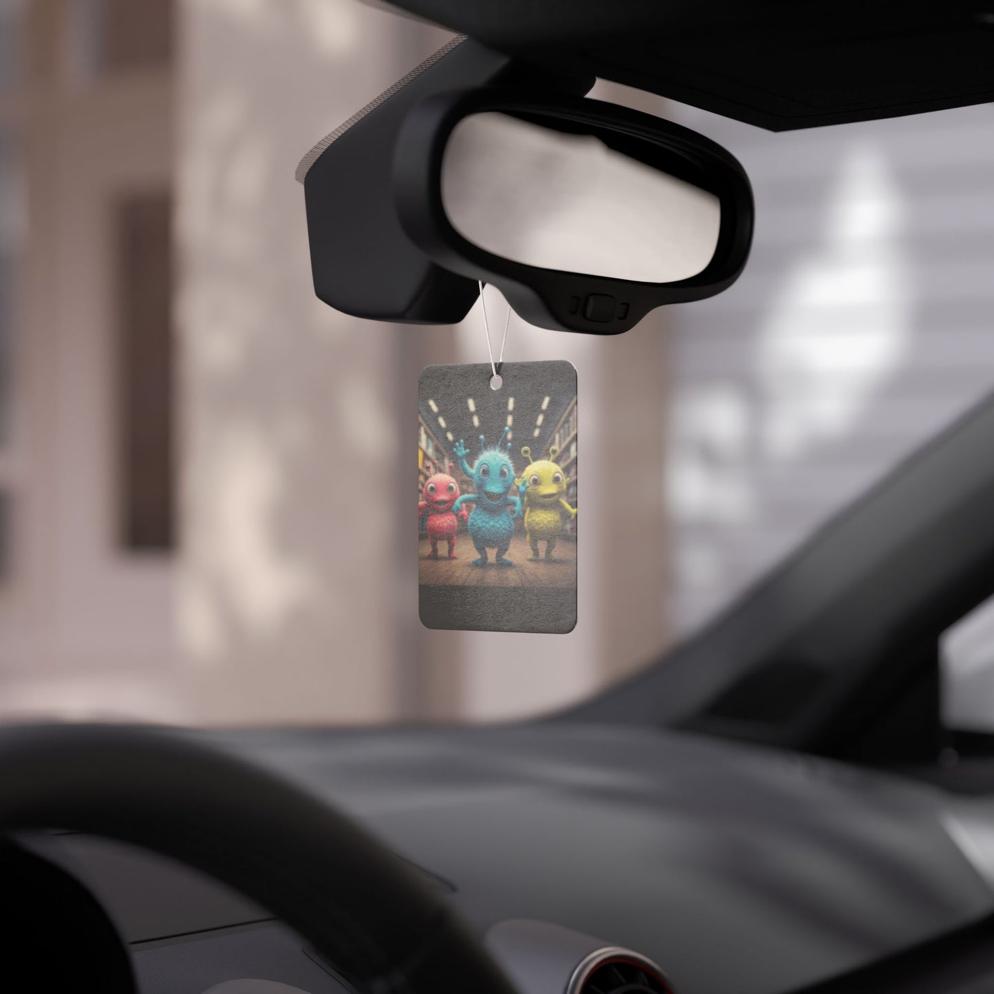 Cute Alien Trio Car Air Freshener - Long Lasting Scents