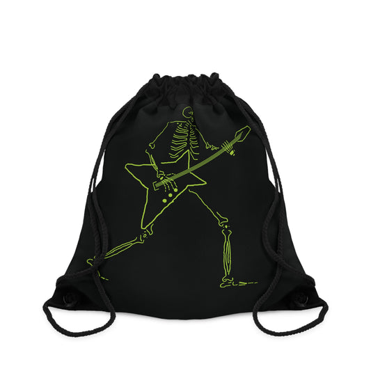 Fluo Skeleton Guitarist Drawstring Bag - Rock & Originality