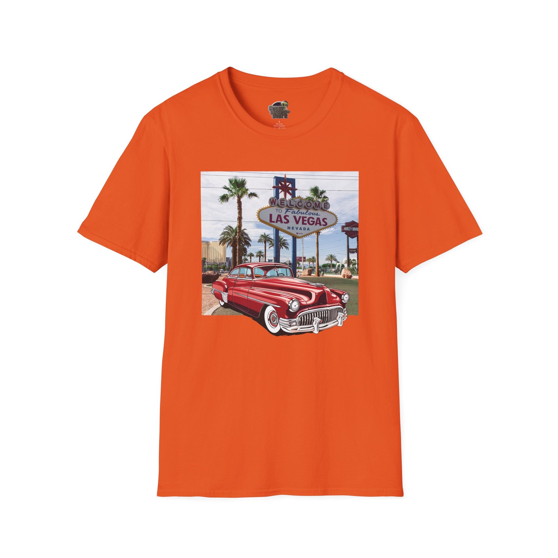 Buick 1950s Unisex T-Shirt - Vintage American Car Tee Orange